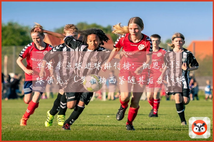 单赛季点球进球排行榜：凯恩以15球领先，C罗和梅西紧随其后各14球